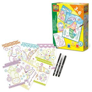 SES Creative Doodle Cards - Diverse Colours
