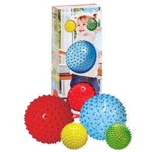 Edushape Sensory Balls 4-Pack – Textured Balls for Baby Motor Skills & Tactile Play