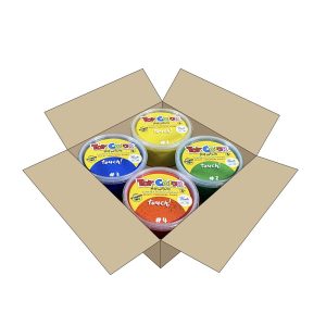 Toy Color Multisensorial Tempera Paint – 4 x180ml – Superwashable Sensory Paint for Kids