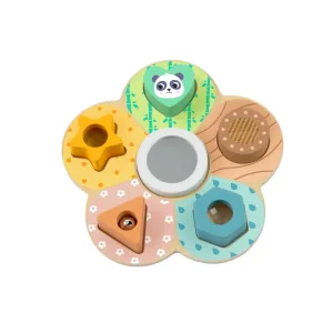 hi Pando Wooden Sensory Shape Board Learning Toy